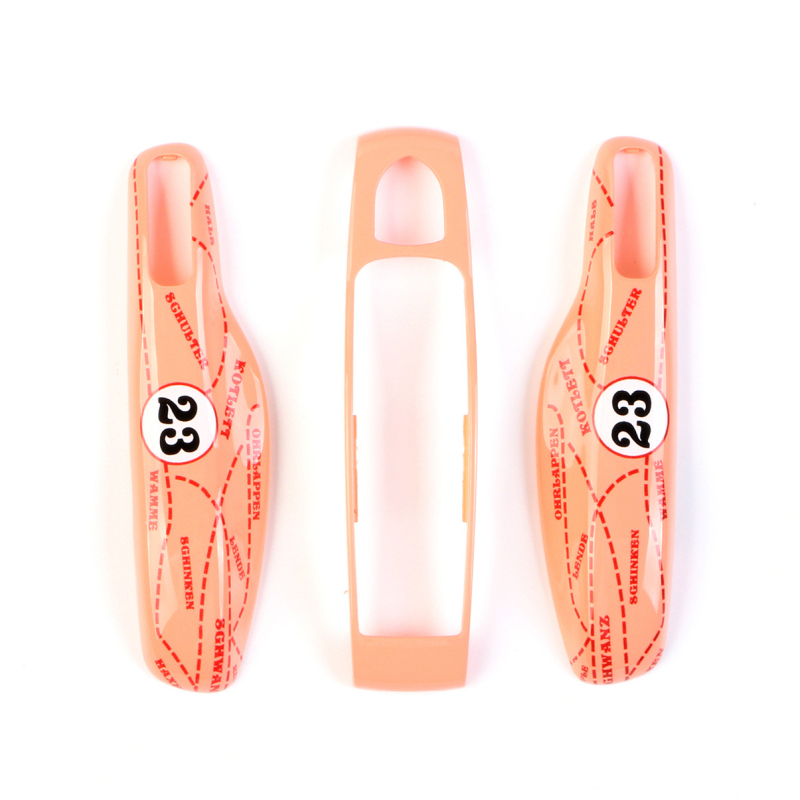 Porsche raktų dėklas iš ABS+PC, suderinamas su Cayenne, Macan, 718, Taycan, 911 ir Panamera, Murat prekės ženklas, stilius Trend