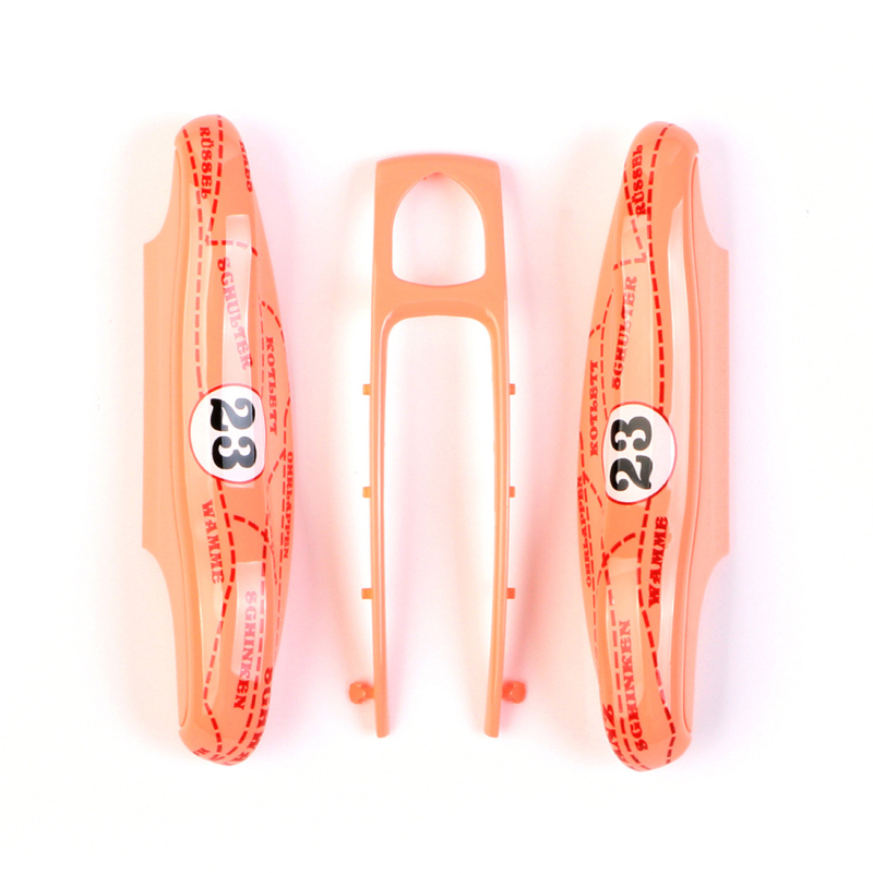 Porsche raktų dėklas iš ABS+PC, suderinamas su Cayenne, Macan, 718, Taycan, 911 ir Panamera, Murat prekės ženklas, stilius Trend