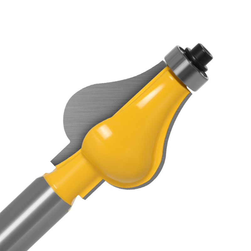 Koka frēžu komplekts, 2 gab., konvekta mala frēze un līniju frēze rokas balsta vietā, 76 mm bumba galva, darba garums 42 mm, šaņas diametrs 12,7 mm