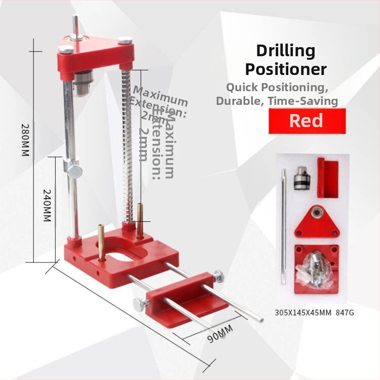Woodpeckers prenosný vrtací lokátor – presný stolársky lokátor, konštrukcia z kovu a technického plastu, pre domáce použitie
