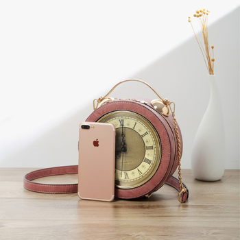 Torba za rameno od PU, kružnog oblika, zatvaranje na zip, unutarnji džep sa zatvaračem, podstava od poliestera