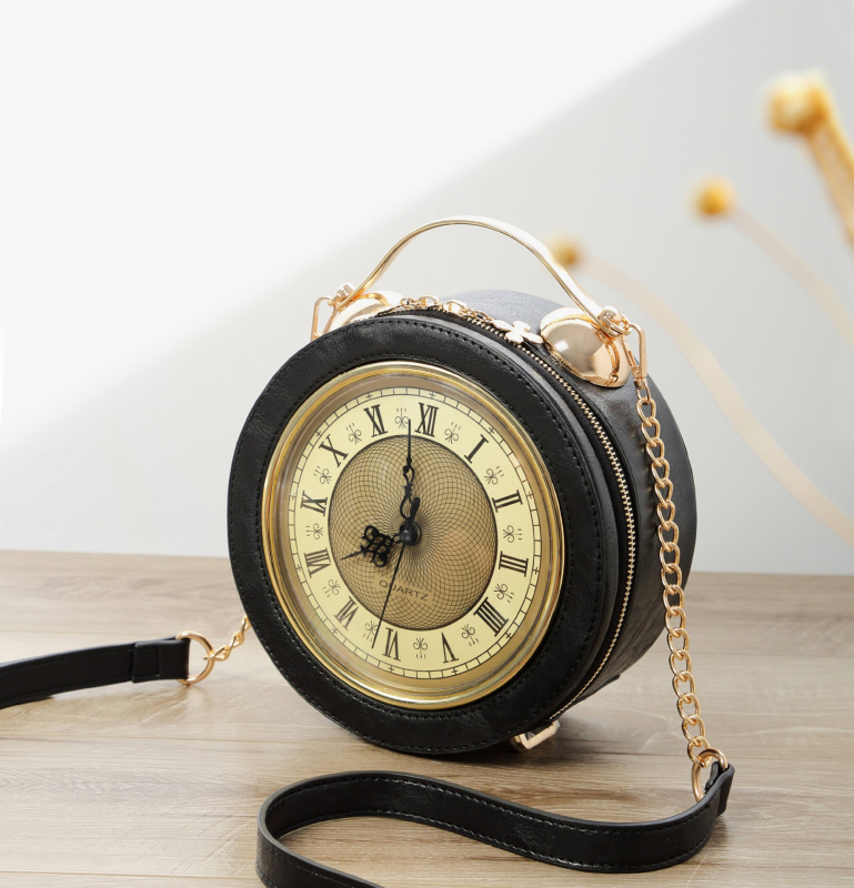 Torba za rameno od PU, kružnog oblika, zatvaranje na zip, unutarnji džep sa zatvaračem, podstava od poliestera