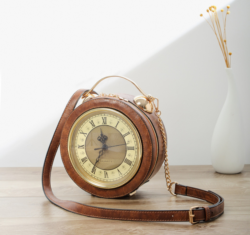 Torba za rameno od PU, kružnog oblika, zatvaranje na zip, unutarnji džep sa zatvaračem, podstava od poliestera