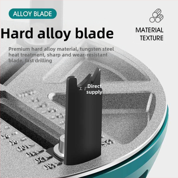 Регулируем многофункционален дърводелски инструмент за пробиване на дупки за дърво, гипсокартон, пластмаса и алуминиева плоча