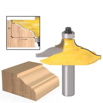 Φρέζα προσώπου για επεξεργασία ξύλου, σκληρό κράμα, επικαλυμμένη, 2 αυλακώσεις, 2 κοπτικά άκρα