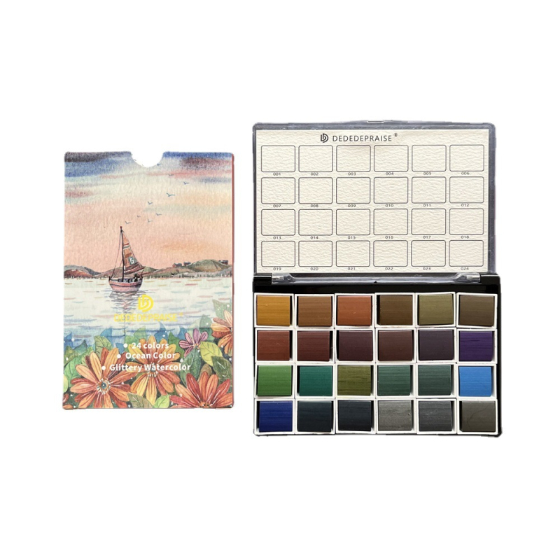 Ciets akvareļu pigments gleznošanai (Privāta etiķete ar licenci pieejama; IP atļauja nav)