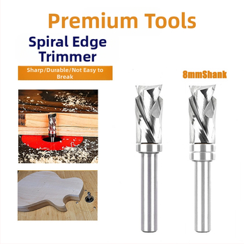 Dubultās spirāles profila frēze ar 8 rokturiem, integrētā sakausējuma kombinētā frēze koka apstrādei
