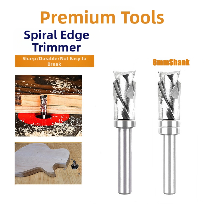 Dubultās spirāles profila frēze ar 8 rokturiem, integrētā sakausējuma kombinētā frēze koka apstrādei