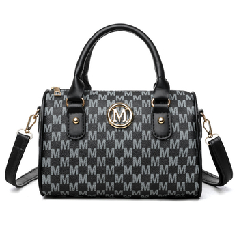 PU torba cilindričnog oblika s poliesterom podlogom, zatvarač, ID džep, svakodnevna upotreba.