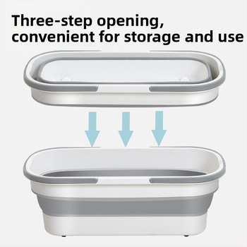 Κουβάς για σφουγγαρίστρα από σιλικόνη, πτυσσόμενος, για εξωτερικό πλύσιμο αυτοκινήτων, αντοχή φόρτου πάνω από 10 kg