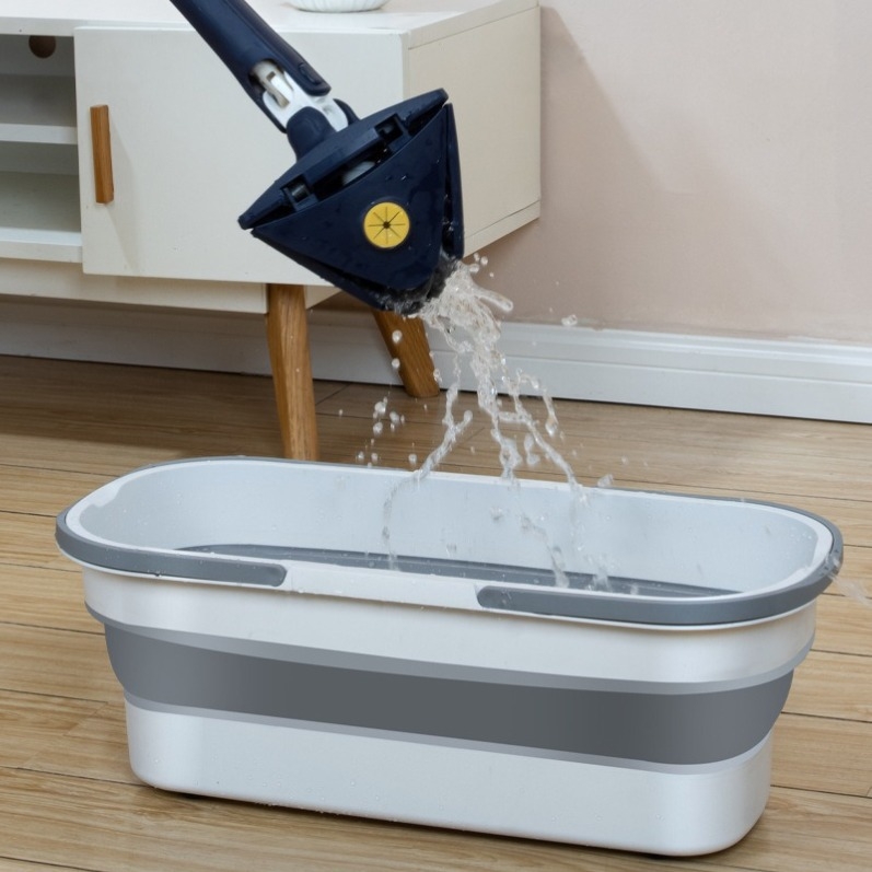 Κουβάς για σφουγγαρίστρα από σιλικόνη, πτυσσόμενος, για εξωτερικό πλύσιμο αυτοκινήτων, αντοχή φόρτου πάνω από 10 kg