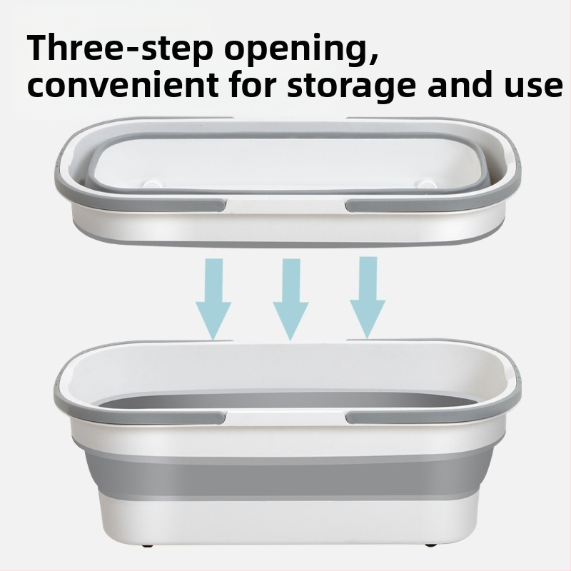 Κουβάς για σφουγγαρίστρα από σιλικόνη, πτυσσόμενος, για εξωτερικό πλύσιμο αυτοκινήτων, αντοχή φόρτου πάνω από 10 kg