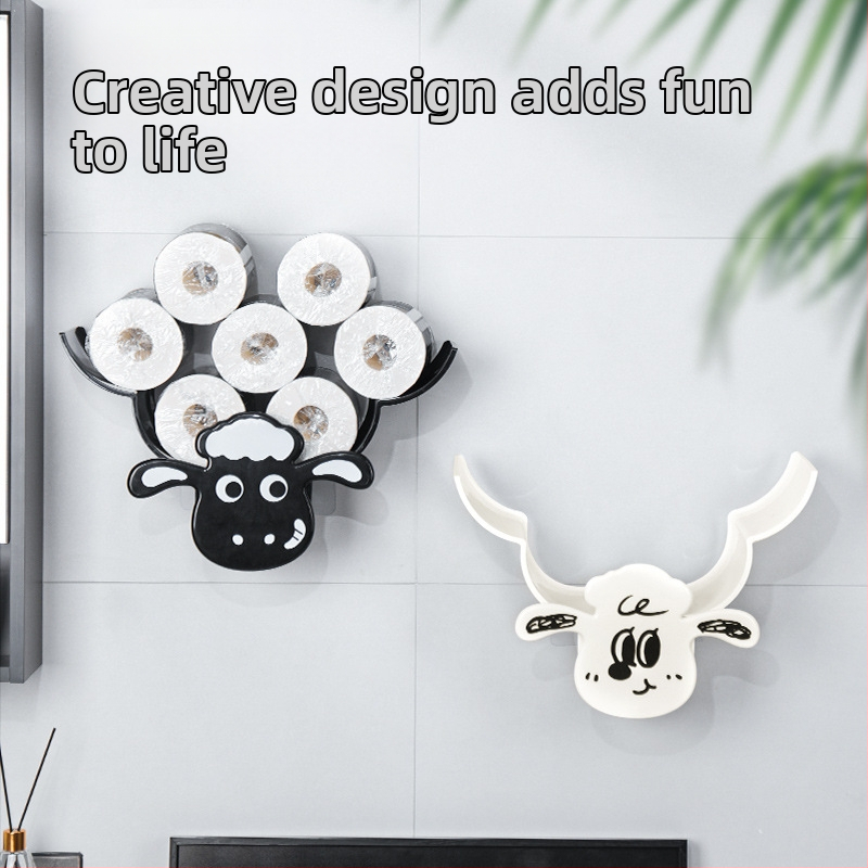 Стенно монтирана кутия за салфетки, модел Sheep Tissue Box, пластмасов материал, стил модерен минимализъм, марка Bandao.