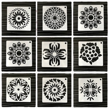 Mandala шаблон за рисуване – PET материал, марка Painted Enle; Частна марка: Да; IP авторизация: Не; Внос: Не