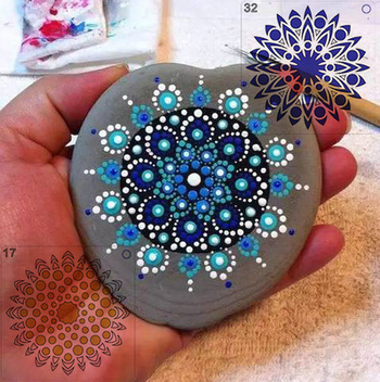 Mandala шаблон за рисуване – PET материал, марка Painted Enle; Частна марка: Да; IP авторизация: Не; Внос: Не