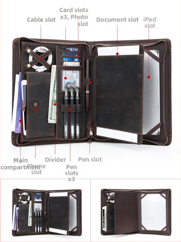 Pánska clutch taška: Prírodná koža; Vrchný vrstva hovädzej kože; Odolný voči opotrebeniu; Značka: Marent; Podšívka: polyester-bavlna