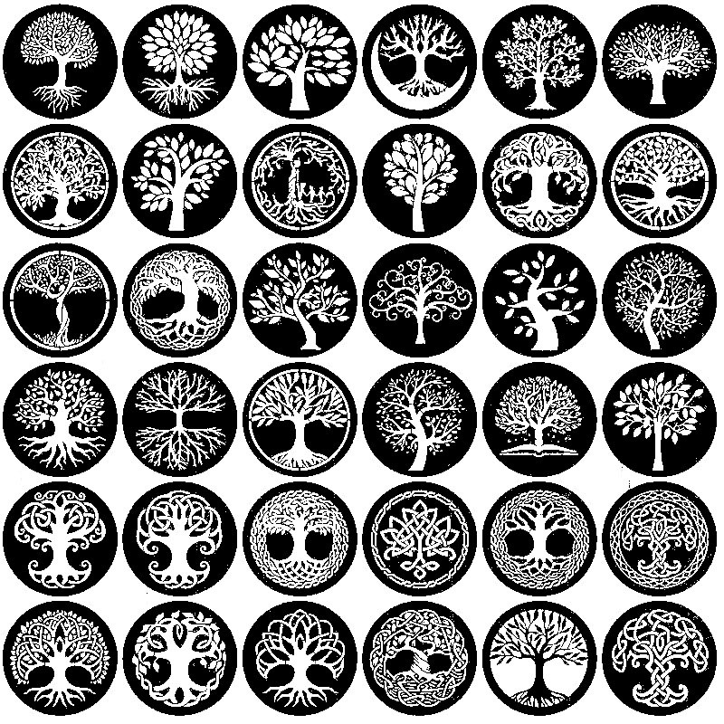 Purple Butterfly PET plokštė lazeriniam graviravimui – piešimo šablonas su Gyvenimo medžio motyvu ir iškirpimais DIY