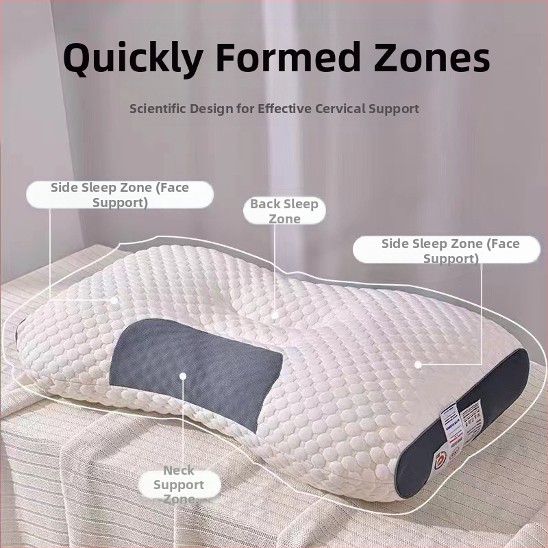 Антибактериална шийна възглавница с ядро, миеща се, не се деформира, правоъгълна форма, пълнеж: полиестерно влакно.