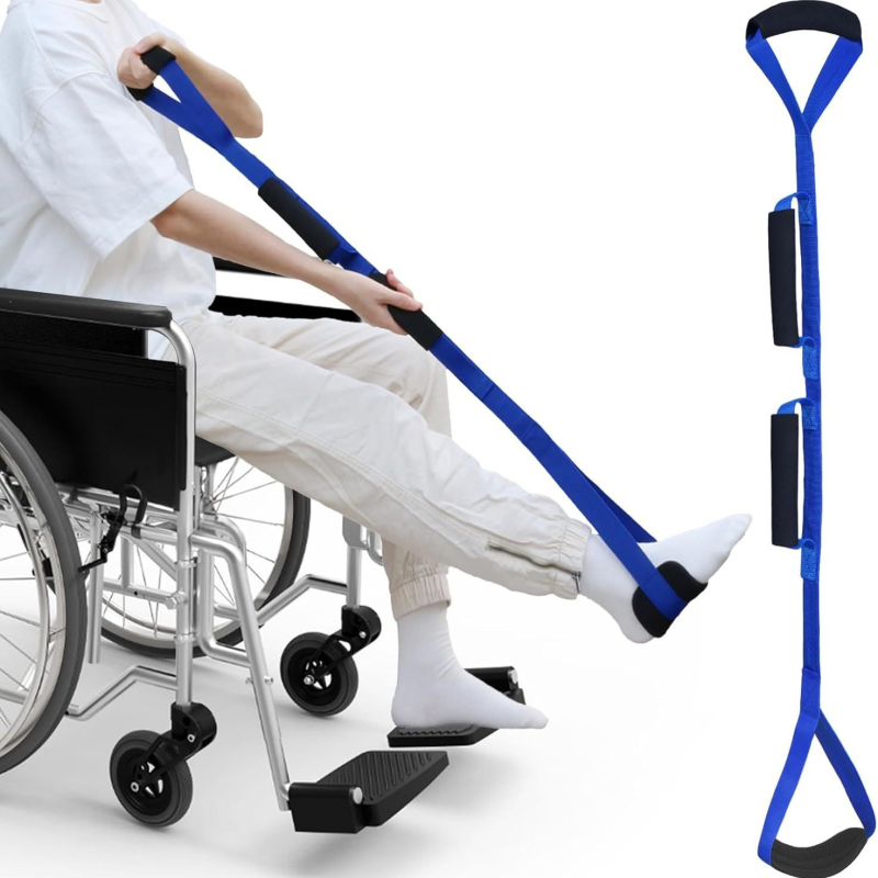 Ζώνη ανύψωσης ποδιού με επενδεδυμένη λαβή για αποκατάσταση, νάιλον κατασκευή, καθολική εφαρμογή, προστασία γάμπας