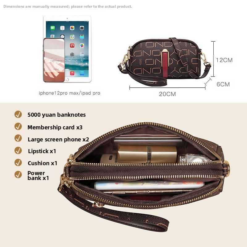 Ženská crossbody taška, štvorcový štýl, PVC materiál, zips, voľnočasové nosenie