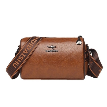 Unisex torba preko ramena u obliku jastuka, PU materijal, zatvarač, unutarnja džep sa zatvaračem