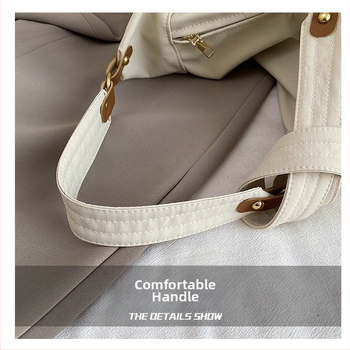 Nylonová tote taška pre ženy, mestský jednoduchý štýl, tvar dumpling, zapínanie na zips, stredná kapacita, na každodenné použitie