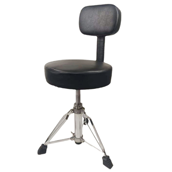 Барабанен стол с метална рамка, пяна с висока плътност и дървена седалка с гумено покритие