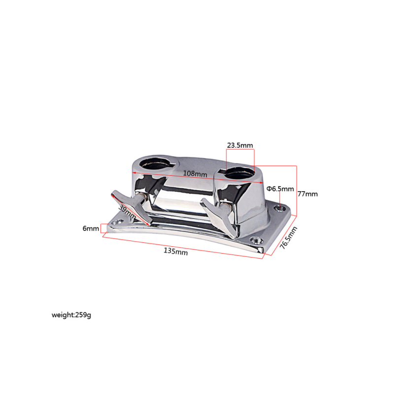 Ключ за прорези на двойна барабанна седалка за барабанен комплект, метал WC80/WC80A