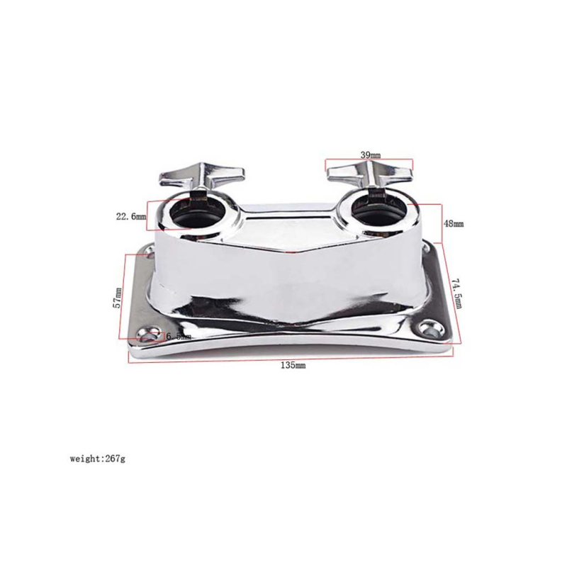 Ключ за прорези на двойна барабанна седалка за барабанен комплект, метал WC80/WC80A