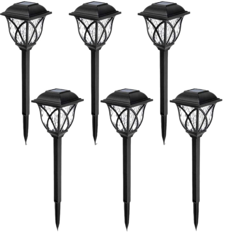 Solarne kvadratne mrežaste vanjske svjetiljke, LED, indukcijski prekidač, dizajn u obliku cvijeta, model 2024-22, trajanje osvjetljenja 6–12 sati