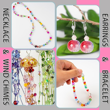 Γυάλινες χάντρες για κατασκευή κοσμημάτων – Λαμπερές κρυστάλλινες ελεύθερες χάντρες για χειροτεχνίες