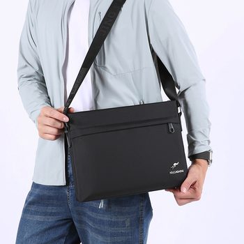 Muška crossbody torba, ulični stil, Oxford tkanina, prozračna, podstava od poliestera