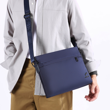 Muška crossbody torba, ulični stil, Oxford tkanina, prozračna, podstava od poliestera