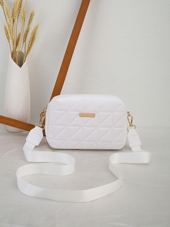 Дамска квадратна чанта за рамо, PU, хоризонтална форма, цип, джоб за мобилен телефон, една презрамка