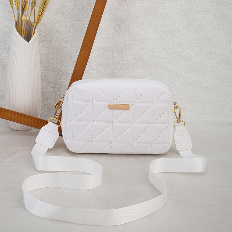 Дамска квадратна чанта за рамо, PU, хоризонтална форма, цип, джоб за мобилен телефон, една презрамка