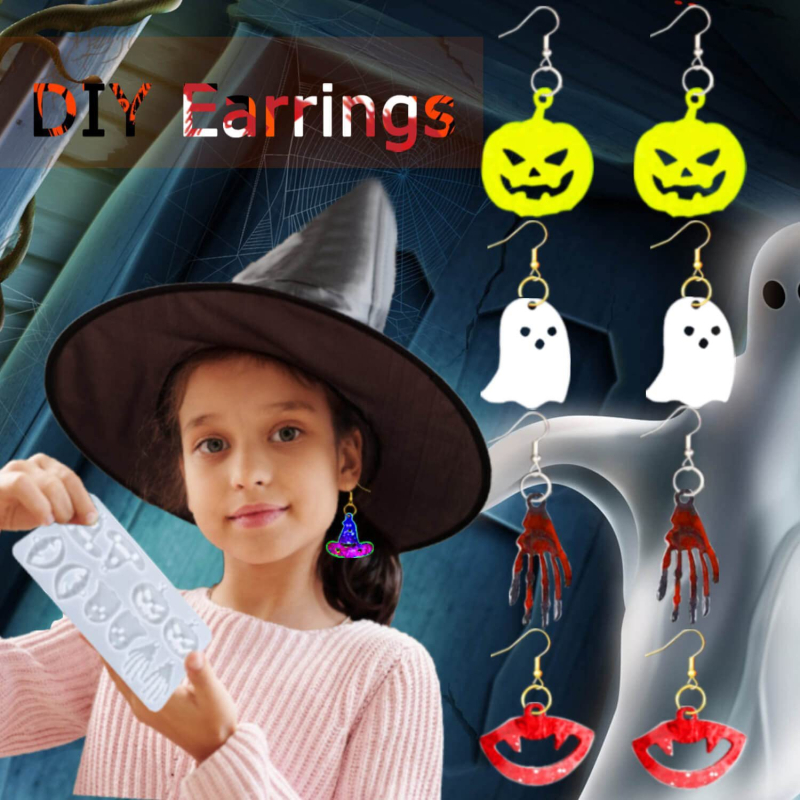 DIY nakit: kristalna viseća naušnica s oblikom od željeza i silikona; postupak ljepila; originalni dizajn; proljeće 2025; Dingku