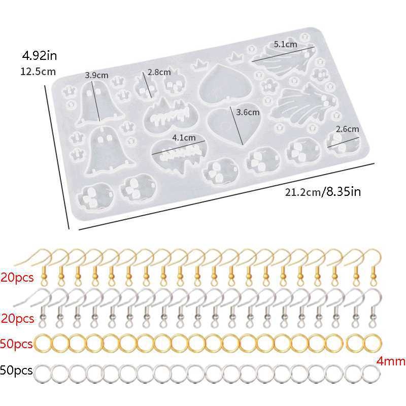 DIY nakit: kristalna viseća naušnica s oblikom od željeza i silikona; postupak ljepila; originalni dizajn; proljeće 2025; Dingku