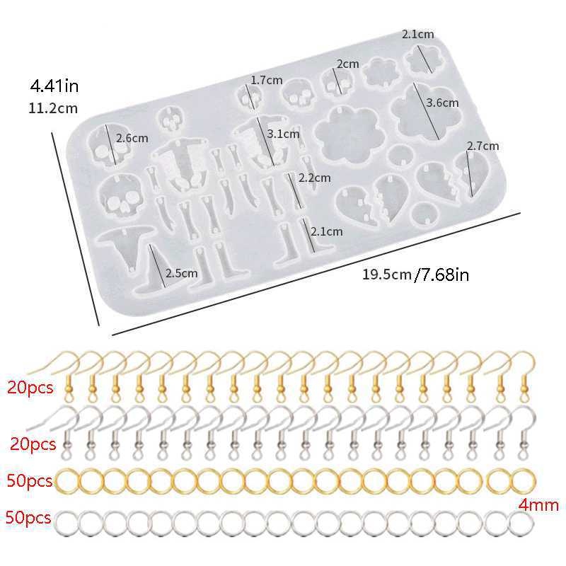 DIY nakit: kristalna viseća naušnica s oblikom od željeza i silikona; postupak ljepila; originalni dizajn; proljeće 2025; Dingku