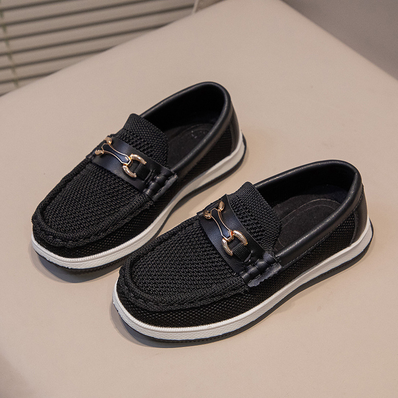 Vaikiški unisex laisvalaikio bateliai su megztu viršų, gumine padas, vienos spalvos dizainas, skirti šiuolaikiniam šokiui, 4–12 metų