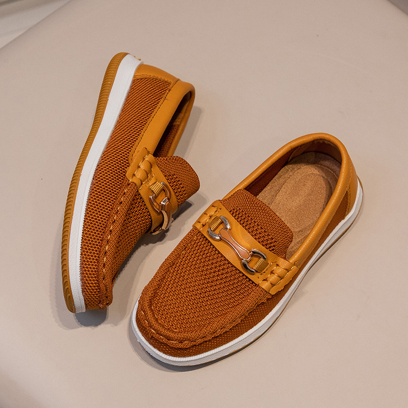 Vaikiški unisex laisvalaikio bateliai su megztu viršų, gumine padas, vienos spalvos dizainas, skirti šiuolaikiniam šokiui, 4–12 metų