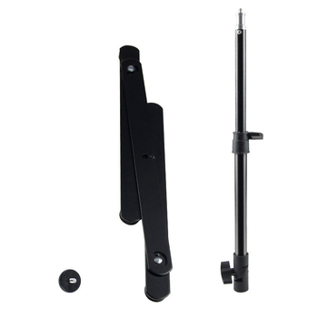 Άνω τραπεζικό στήριγμα για κινητό με φωτισμό για ζωντανή μετάδοση — μεταλλική κατασκευή, φόρτωση 2–5 kg, ύψος 44 cm, διάμετρος σωλήνα 22 mm, βάρος 0,5 kg