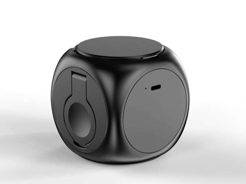 Μαγνητικός Ασύρματος Φορτιστής 3-σε-1 σε σχήμα κύβου για Apple AirPods, Apple Watch και iPhone (15W, AFC, πυρίμαχο PC, 2A)