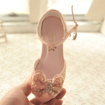 Παιδικά σανδάλια για κορίτσια, στυλ πριγκίπισσας, με κρύσταλλα και φιόγκο σε κορεατικό στυλ, για νεογνά 0–12 μηνών, υλικό γούνα κουνελιού, άνοιξη 2024