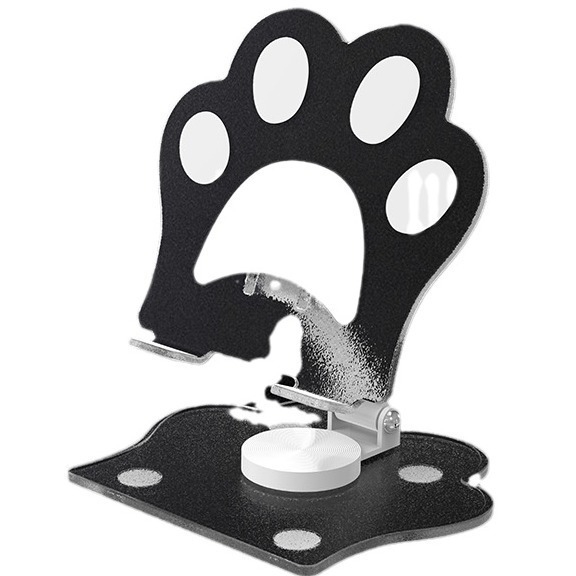 Mu Min котешка лапа — акрилен въртящ се държач за iPad и таблети, настолен монтаж