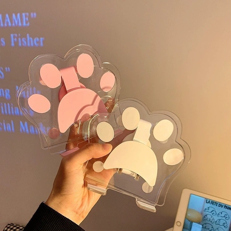 Mu Min котешка лапа — акрилен въртящ се държач за iPad и таблети, настолен монтаж