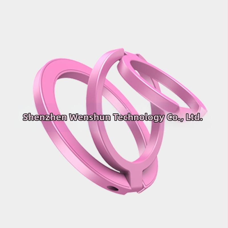 Držiak na telefón s prsteňom a magnetom, zo zliatiny, trojstupňový skladací dizajn, obsahuje magnetický list, umývateľnú lepiacu pásku, lesklú nálepku