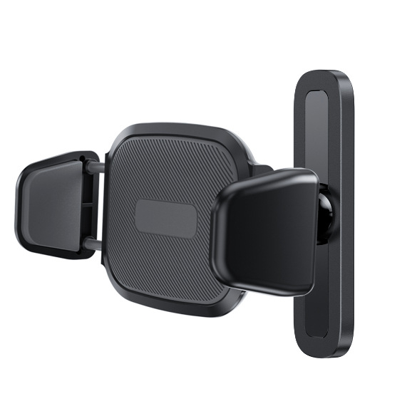 Телефонна стойка с магнитна основа, алуминиева сплав, преносима за открито, универсална за монтаж върху автомобилна козирка