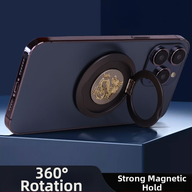 Метален магнитен държач за пръстен на телефон MagSafe, 360° въртене, съвместим с MagSafe