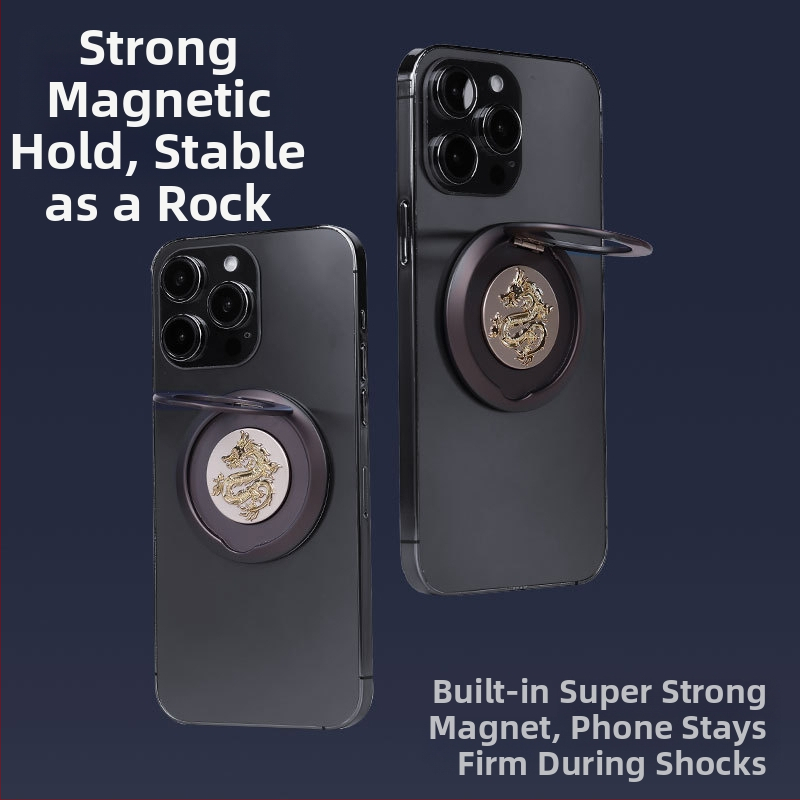 Метален магнитен държач за пръстен на телефон MagSafe, 360° въртене, съвместим с MagSafe