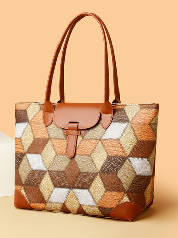 PU ženska torbica na ramenu sa zatvaračem, vodoravni kvadratni oblik, unutarnja džep s zatvaračem, jedna naramenica, za svakodnevnu upotrebu